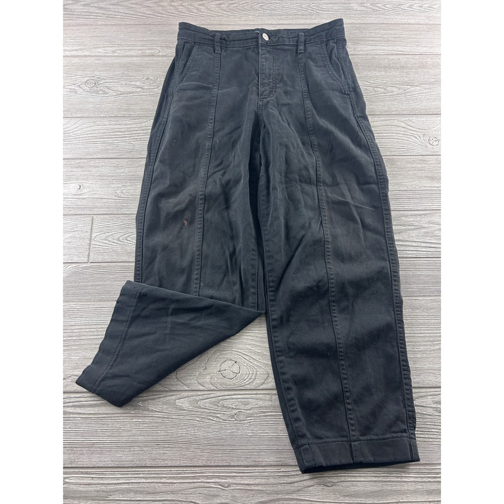 Everlane Black Utility Front Seam Wide Leg Pants Size 6R